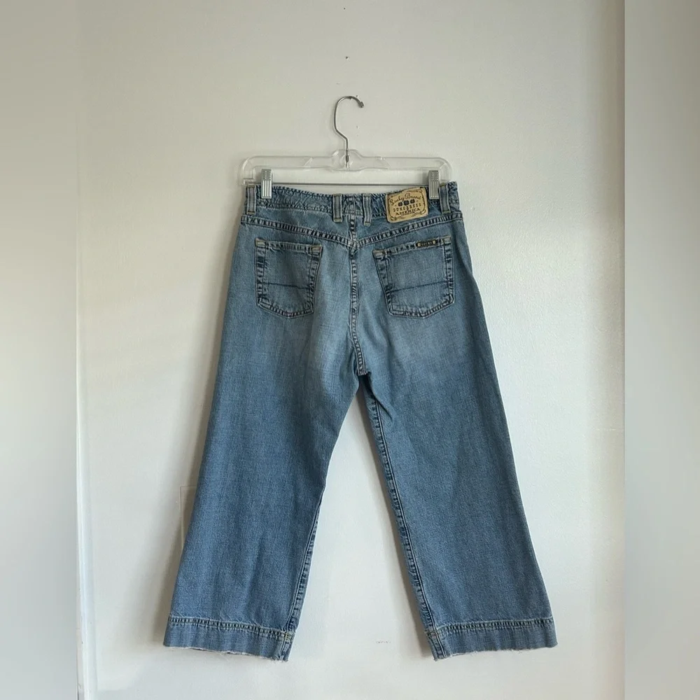 Y2K Lucky Brand Cropped Capris Straight Leg Jeans 90s Vintage Granola Girl - Picture 3 of 12